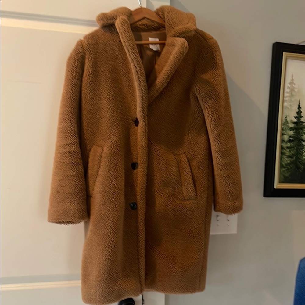 Gap Cozy Brown Teddy Coat size XS.  Only worn twice.